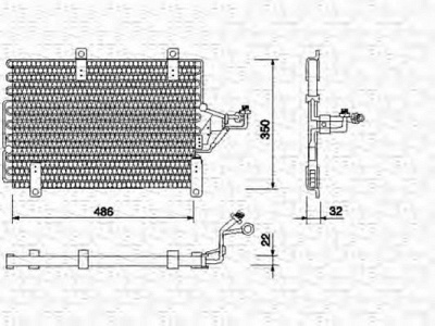 MAGNETI MARELLI 350203102000 -  Конденсатор, кондиционер